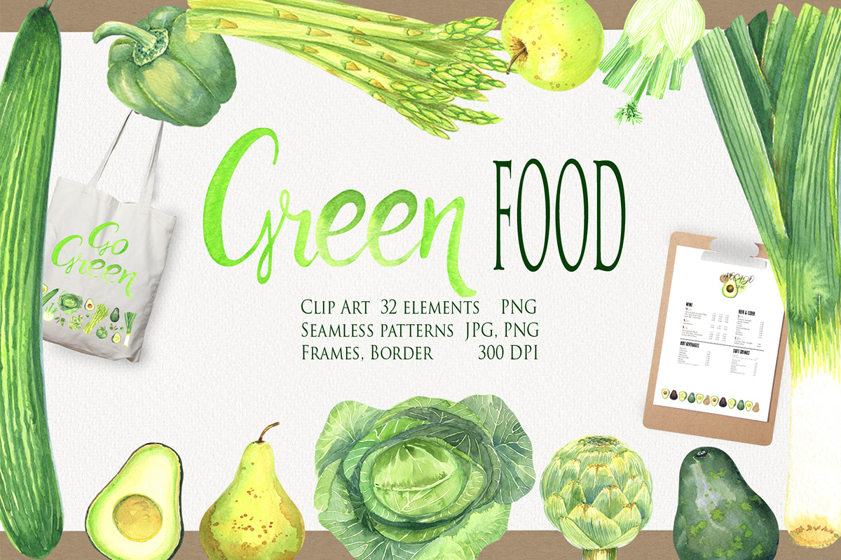 Go Green veggi Vegetarian menu cafe asparagus artichoke fennel apple Fruit