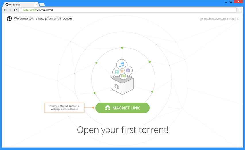 bittorrent UX design web browser app Interface torrent torrenting