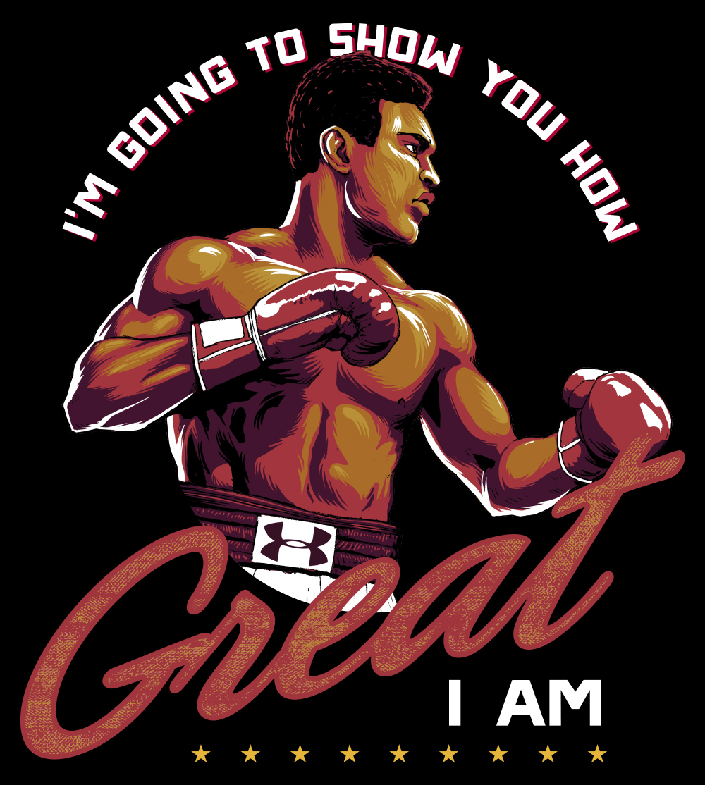 Muhammed Ali shirt graphic graphic Boxing champion heavyweight ali Under Armour