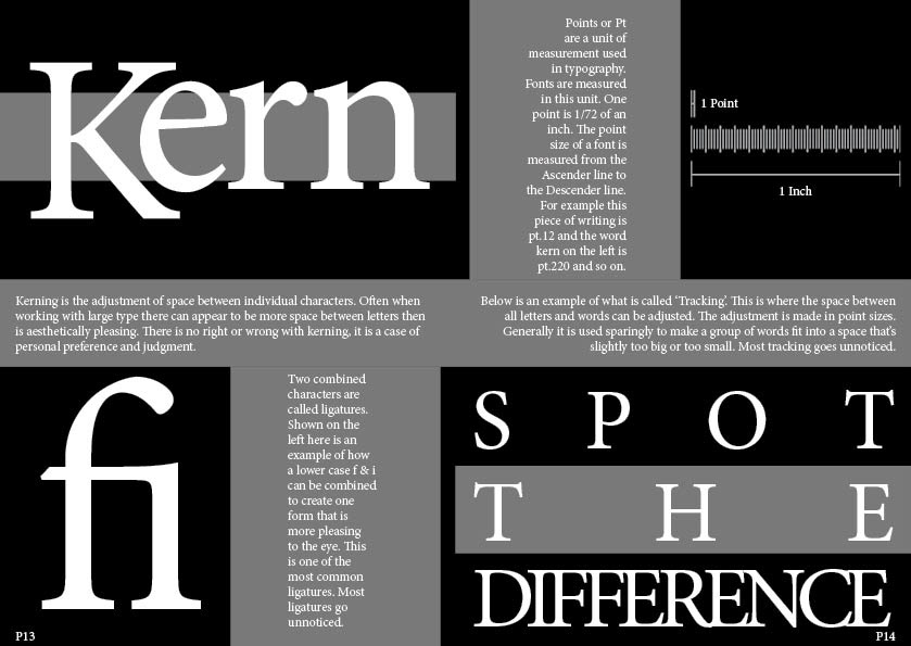 type type terms editorial Layout student project