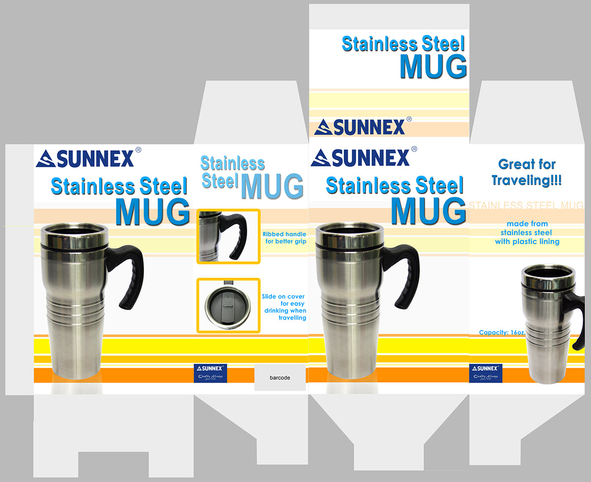 sunnex philippines Packaging vacuum flask box design colored mug vacuum jug
