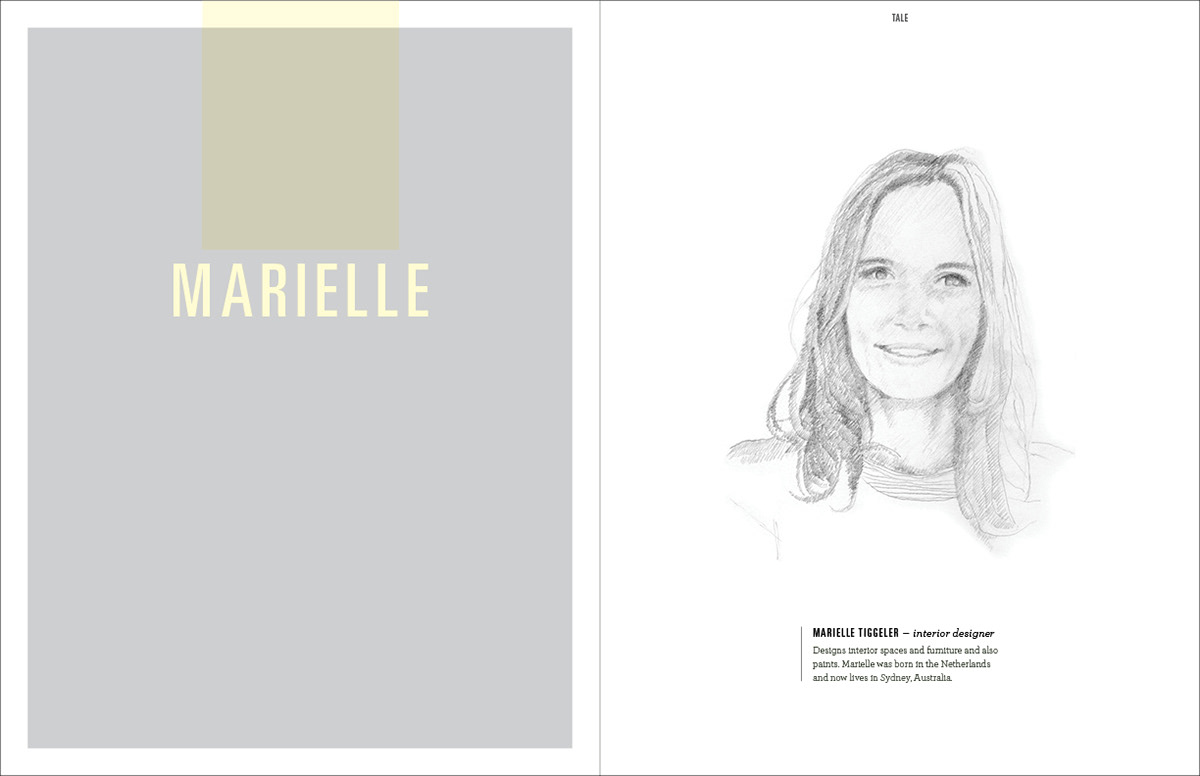 magazine layout print portrait story