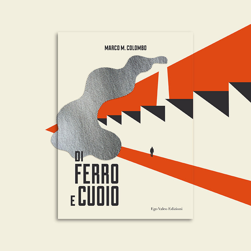 black and white book Di Ferro e Cuoio donut ear feet ILLUSTRATION  noir novel pulp