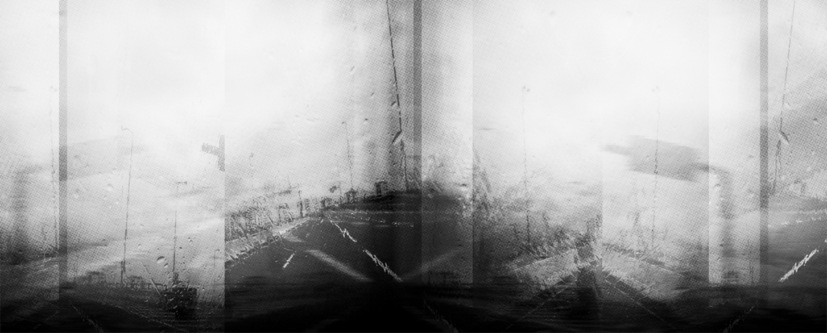 silentium VI tertio silence photo Black&white rain road shadow contrast
