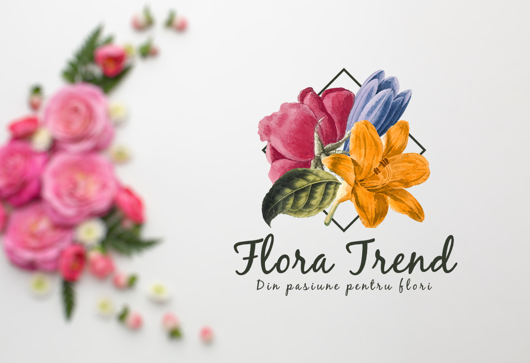branding project flower logo Flower Shop flower shop design Web Design 