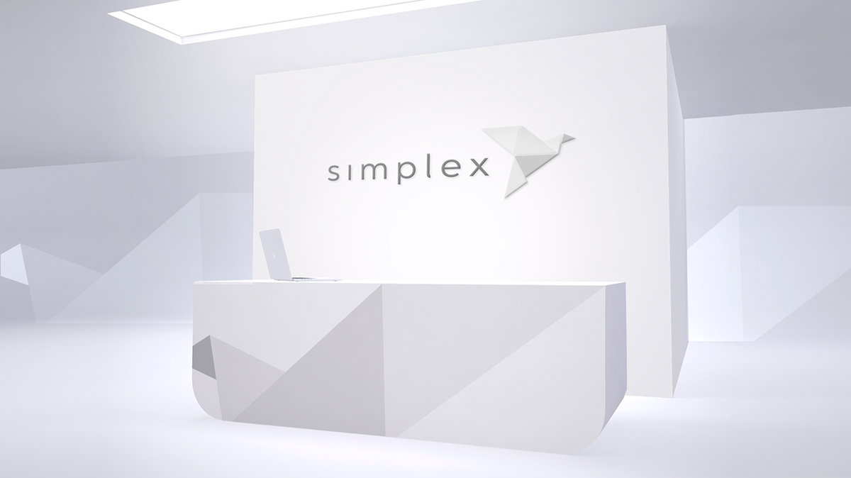 branding  identity Logotype motion origami  simplex