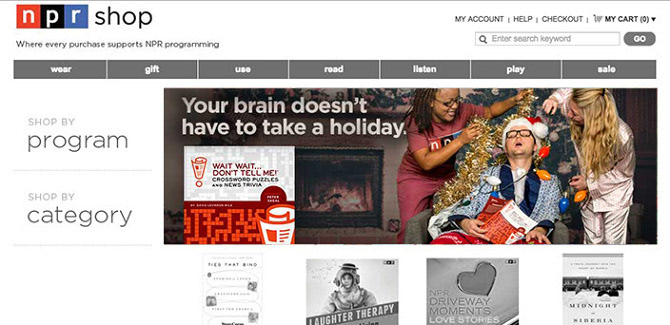 Adobe Portfolio holiday ads NPR National Public Radio NPR Shop ads digital campaign campaign ad campaign