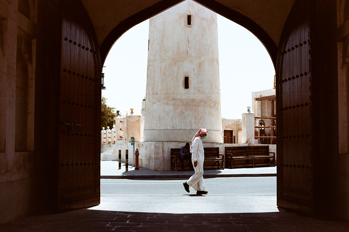 35 mm doha Film   film photography Photography  Qatar souq waqif Street analog
