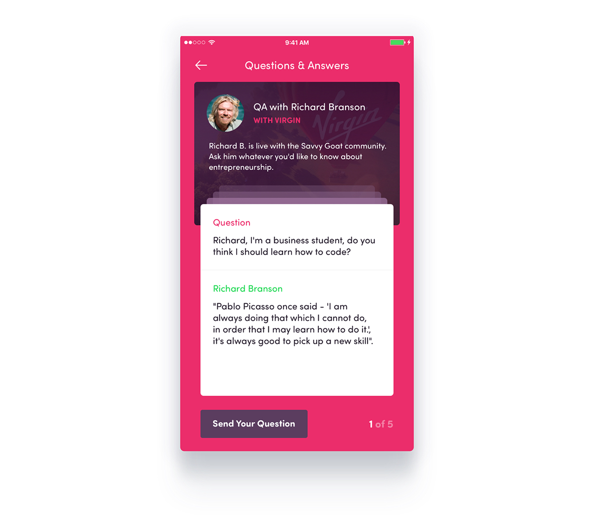 UI ux mobile iphone Education Startup modern