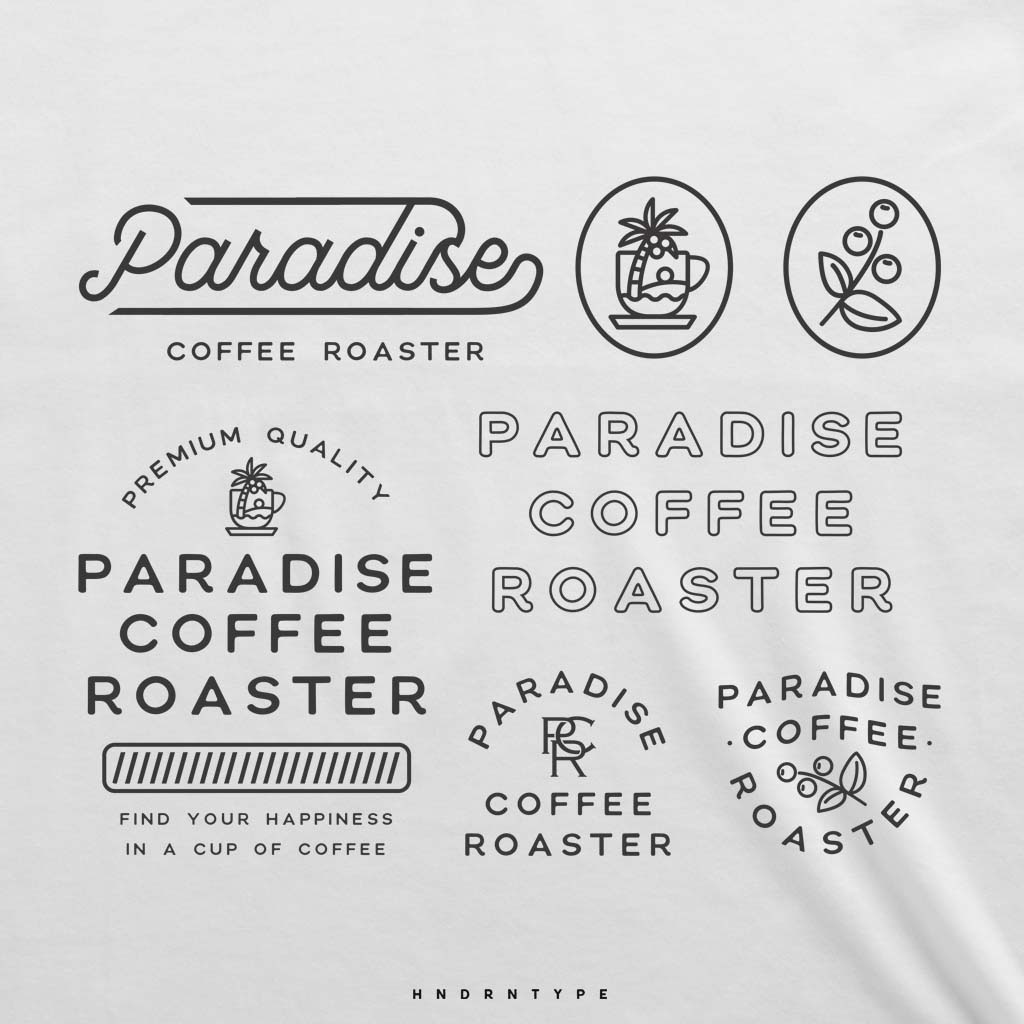 branding  design paradise Coffee Roaster
