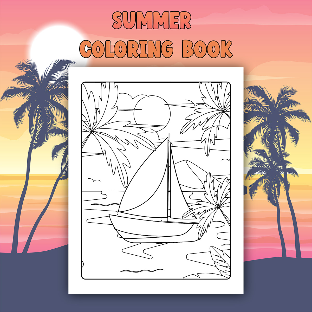 Coloring Pages coloring book line art vector Digital Art  ILLUSTRATION  Coloring Page For Adults coloring page for kdp coloring page for kids summer coloring book