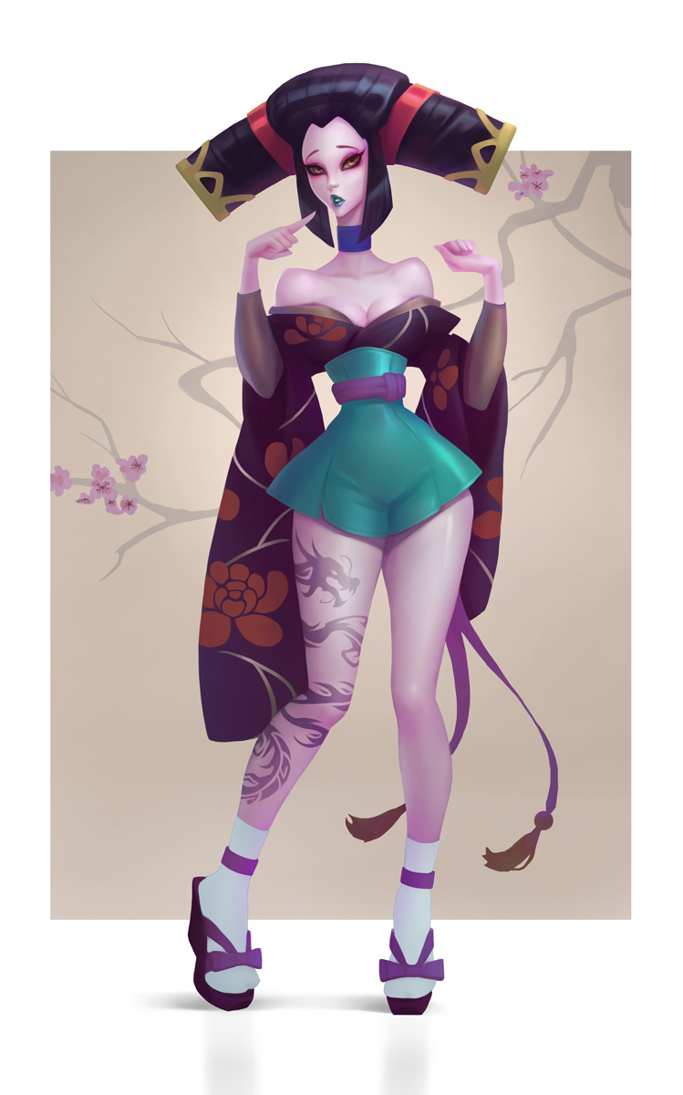 girl japan geisha Character