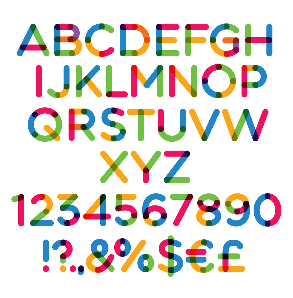 free Free font free download multicolored download multicolor Typeface