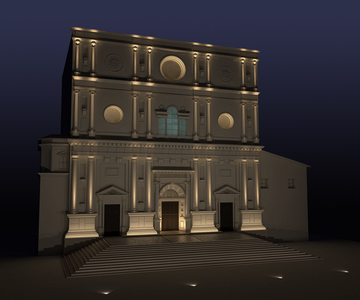 lighting S bernardino Cathedral