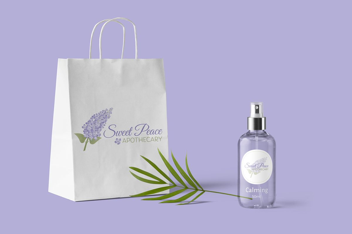 apothecary botanical feminine floral flower lilac natural Nature packaging design vector