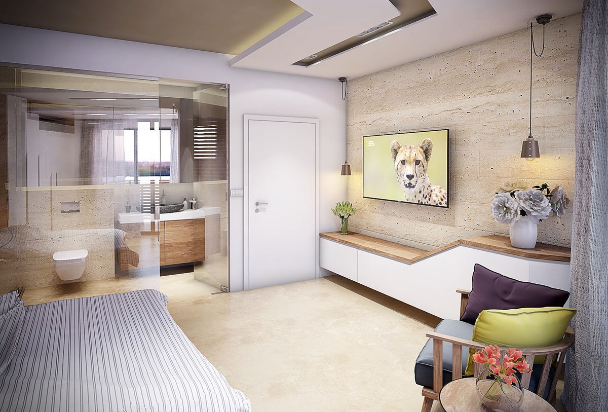 architecture interior design  hotel hotel room 3D Visualization full design