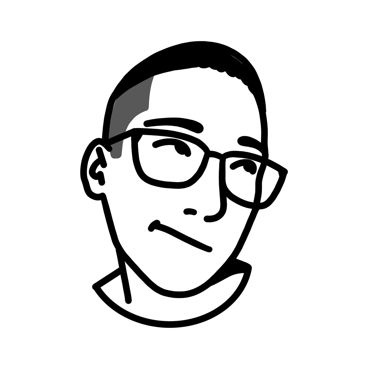 I will illustrate a minimalist avatar drawing for your profile picture by  fajadesign