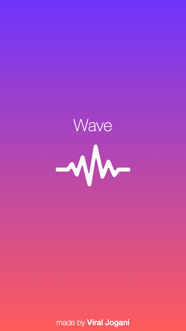 iphone ios app mobile design UI ux Music Player wave