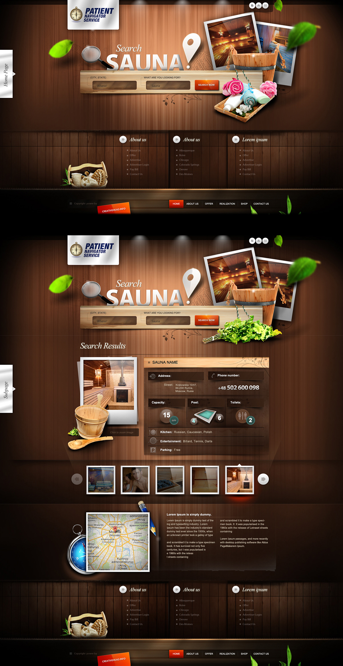 Web  www  webdesign artwork ilustration website  sauna website  sauna site
