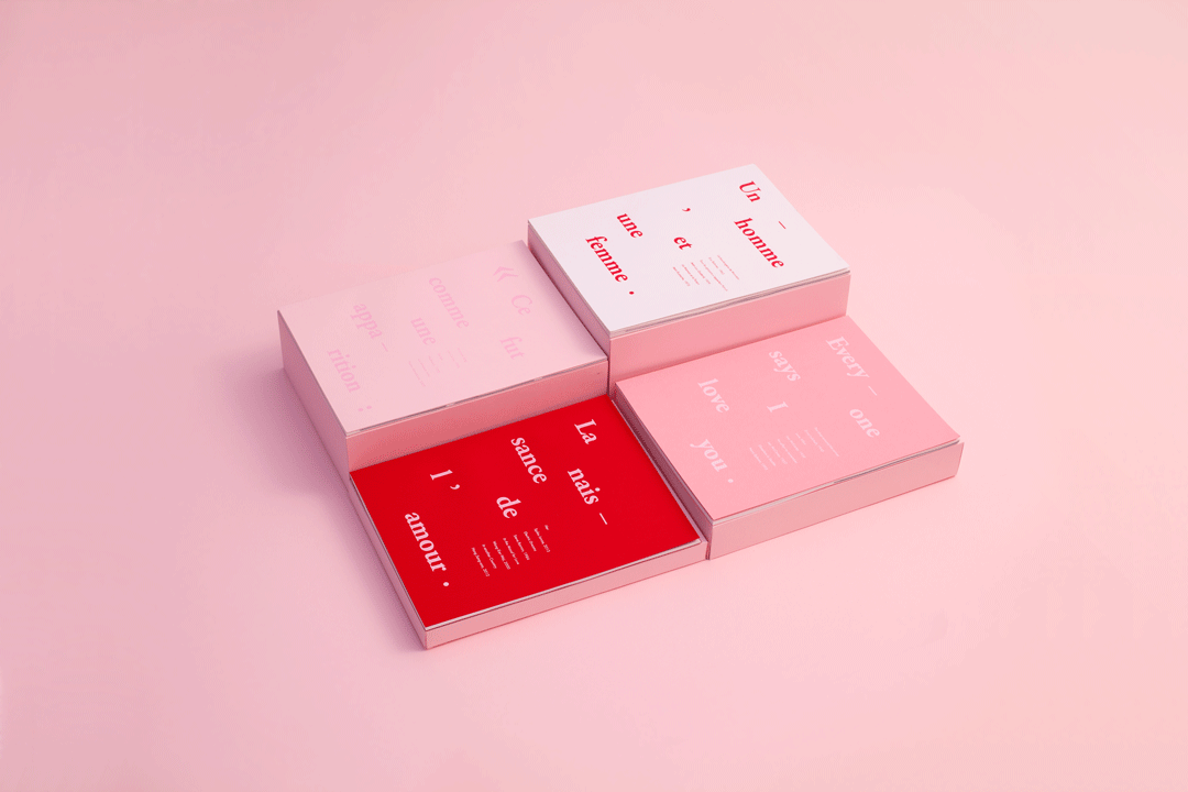 book pink art Cinema typography   box silkscreen animation  graphic design  type