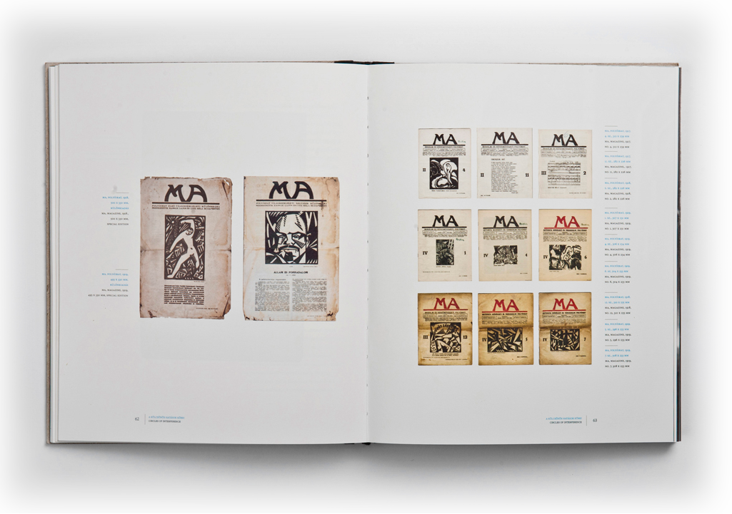 book cardboard binding foil bilingual Layout art avantgarde Catalogue Exhibition  museum emboss cyan