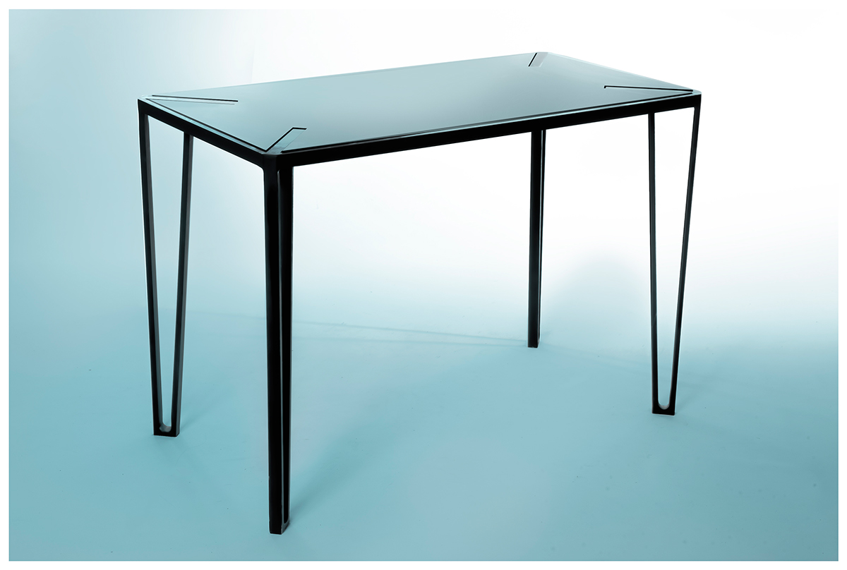 desk design desk table Minimalism minimal furniture product black industrial