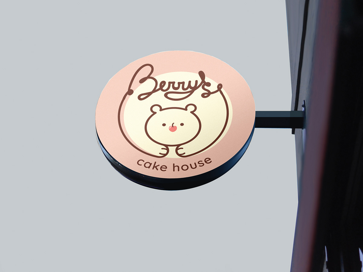 branding  bakery bear logo