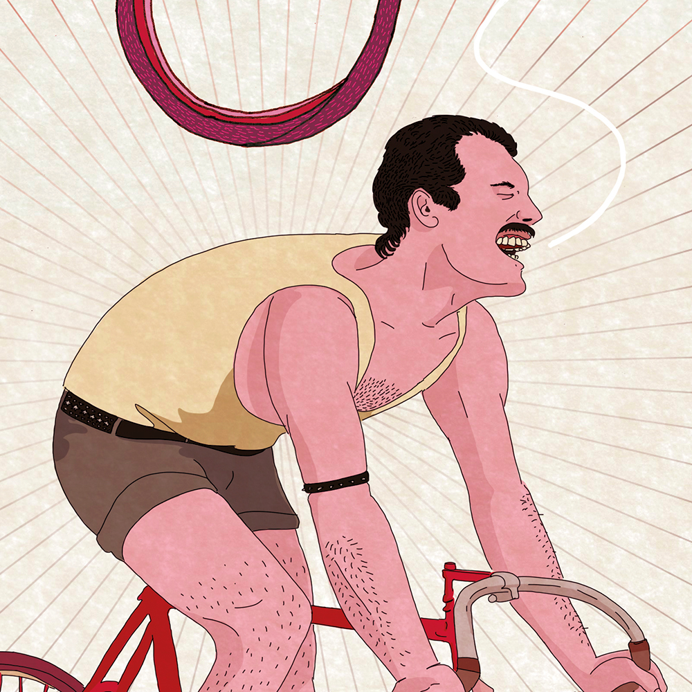 Freddie freddiemercury bicyle Cycling Singing song queen queenmusic