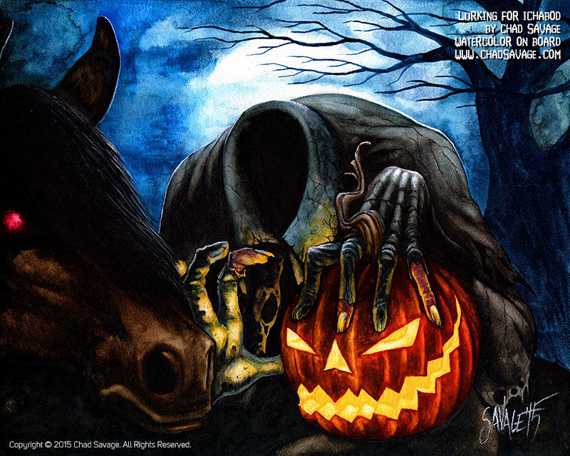 Prim Halloween SLEEPY HOLLOW ICHABOD Headless Horseman Electric Light Gourd NEW 