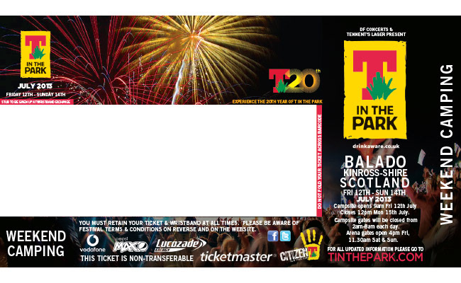 TITP tinthepark ewan mcdonald ticket festival summer celebration flyer print