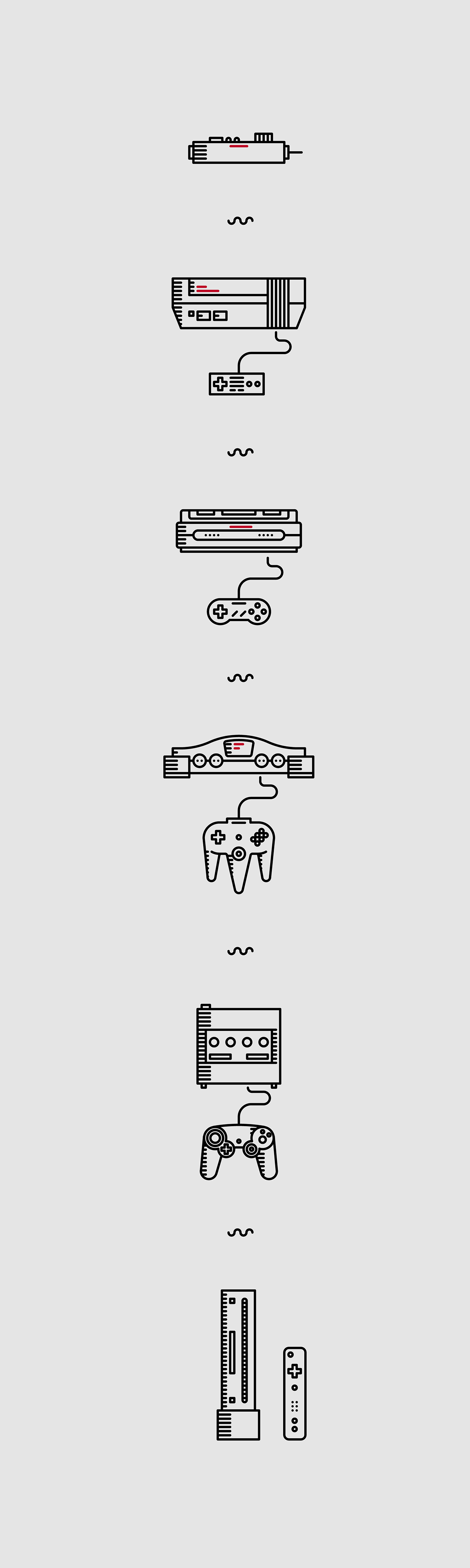 Nintendo Games Icon icons graphic illustrations console Videogames 8 bit 8bit minimal vector