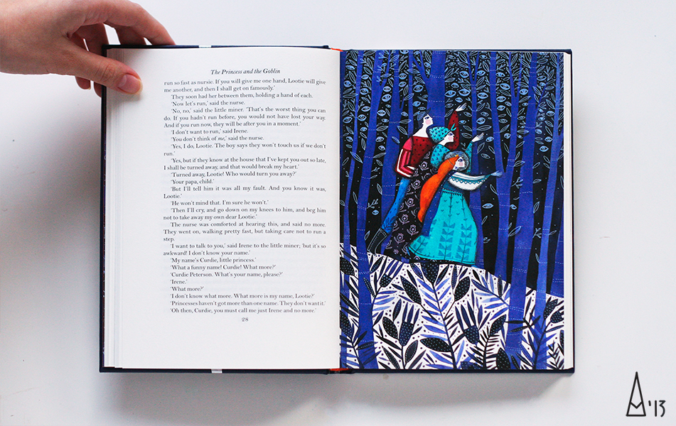folio society book illustration The Princess the goblin fairytale british tale george macdonald