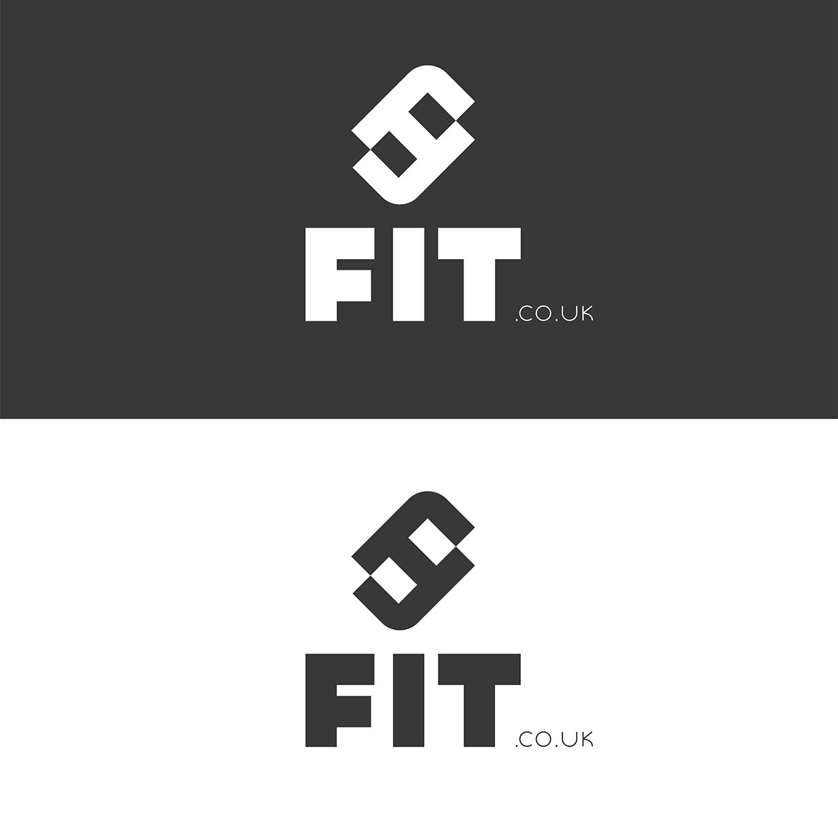 The monogram represent the word FIT in an ergonomic fashion which is unique as well.