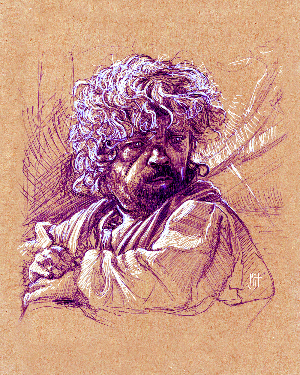 Game of Thrones sketch tyrion lannister tyrion got pen drawing
