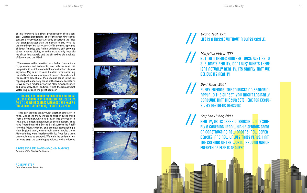 No art no city Urban book design redesign dave swanson dswansondesign City Life print book