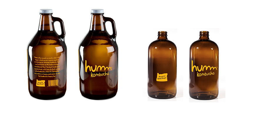 kombucha craft bottle environment community Rebrand vibration Humm humm kombucha