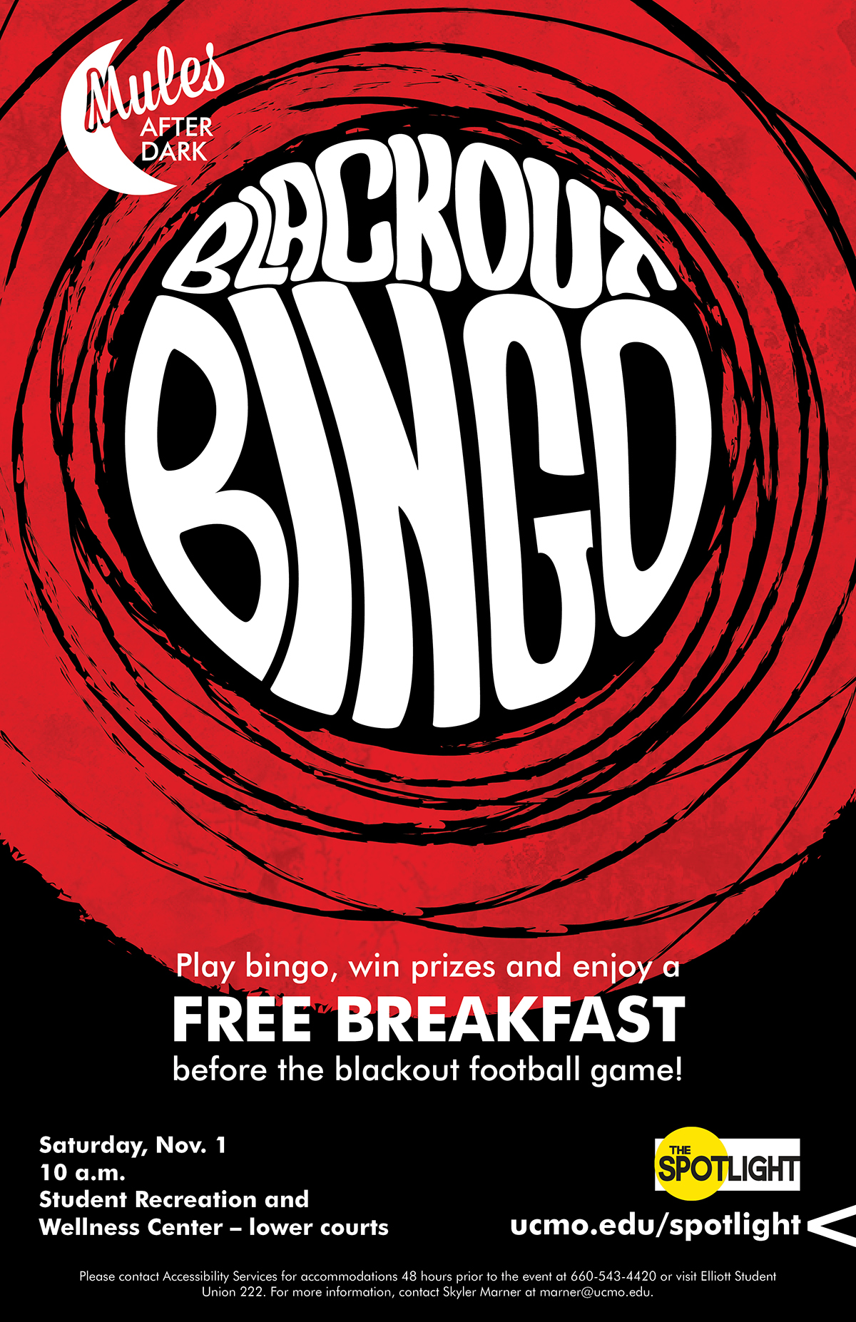blackout bingo Event Poster