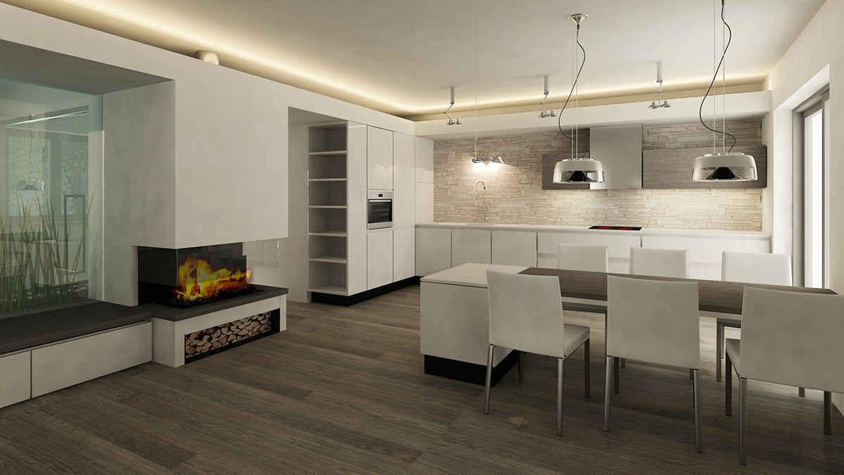 Interior design home kitchen
