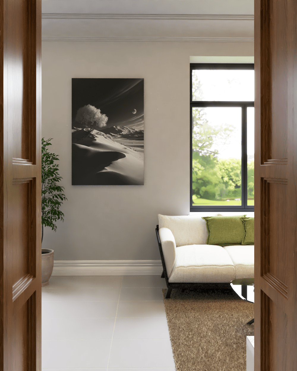 3D architecture interior design  Render RENDER fotorealista salon SketchUP visualization vray vray render