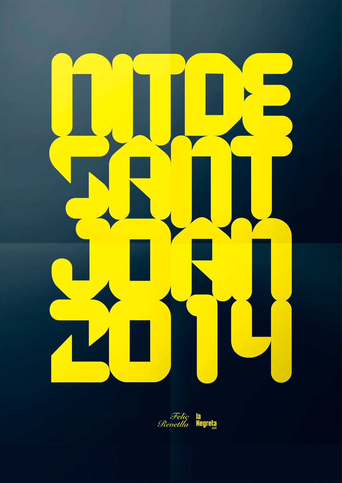 la negreta print poster cartell Disseny gràfic graphicdesign tipografia type Sant Joan comunicació