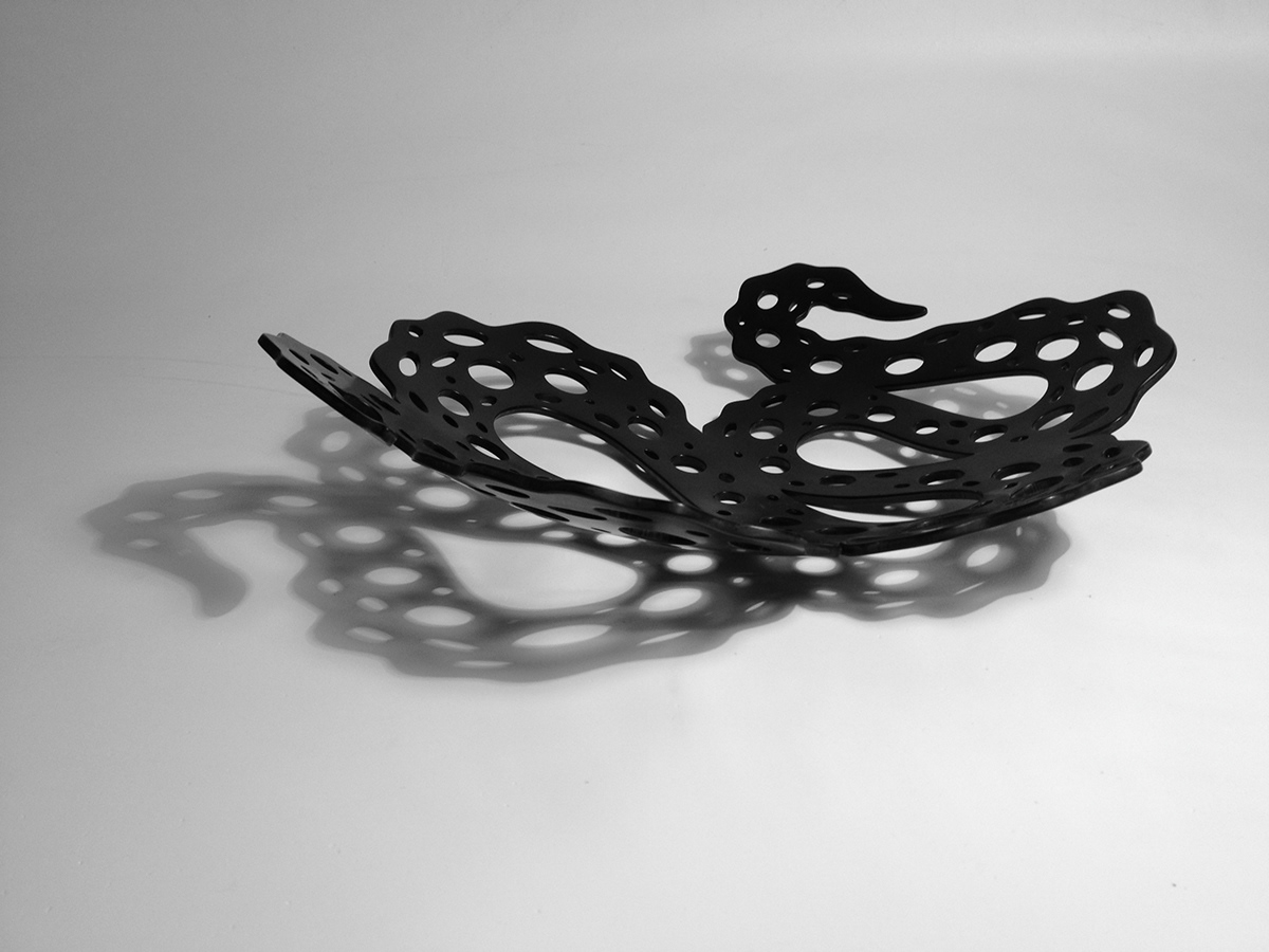fruit bowl Nature octopus UTS black acrylic object