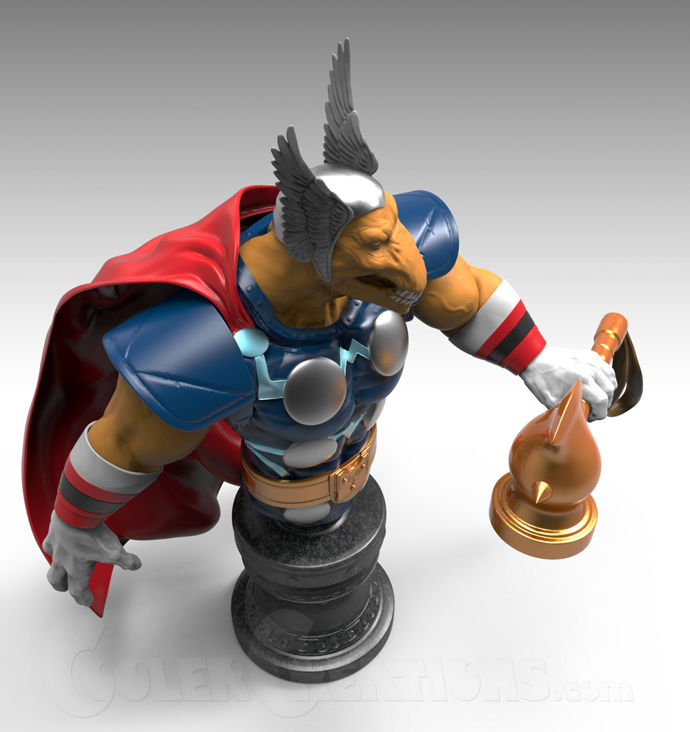 Thor marvel comicbook SuperHero hammer statue Armor toy