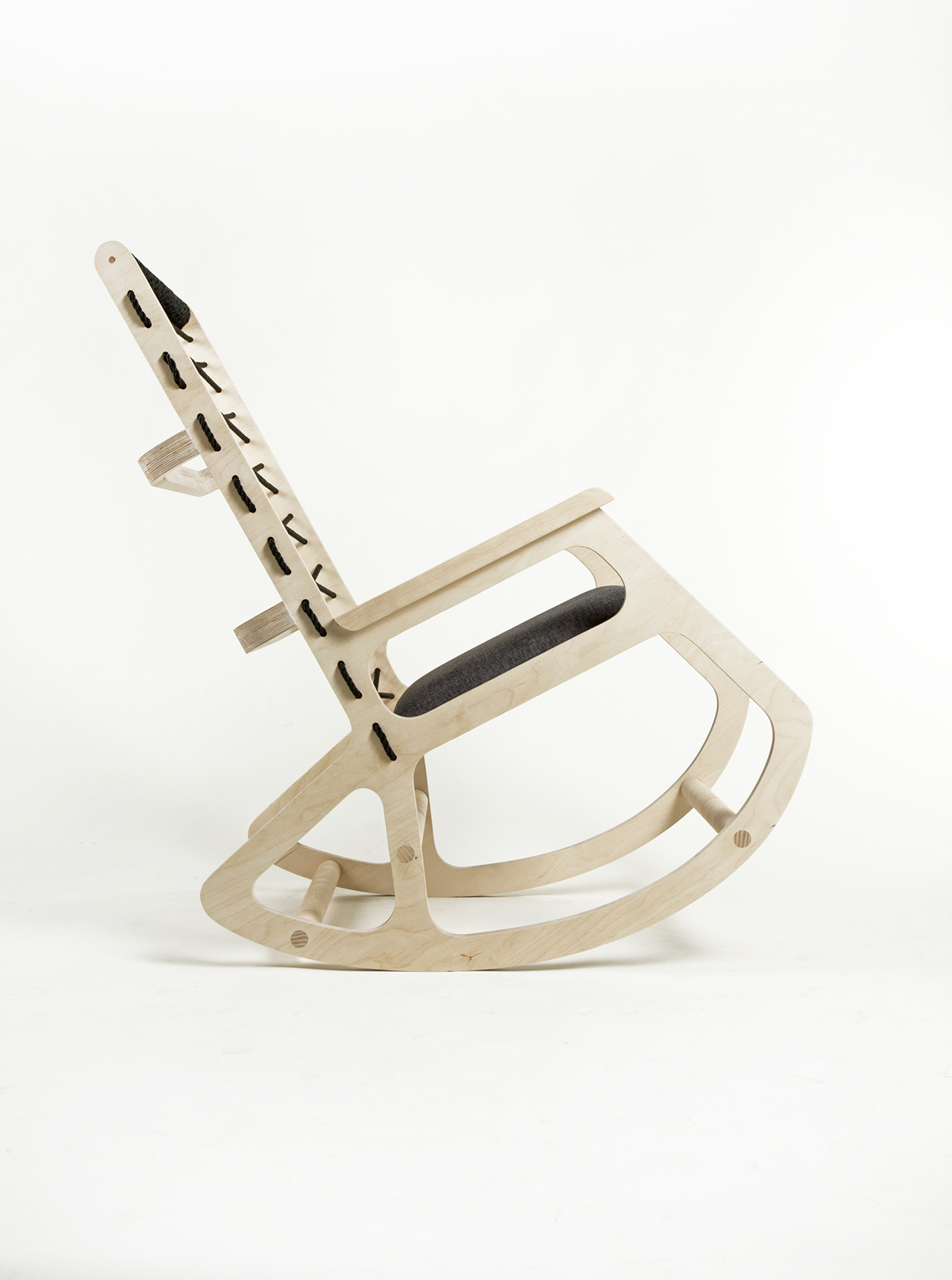 Rocker rocking-chair rocking chair design wood plywood birch-tree ASP Kwiatkowska klaudia furniture