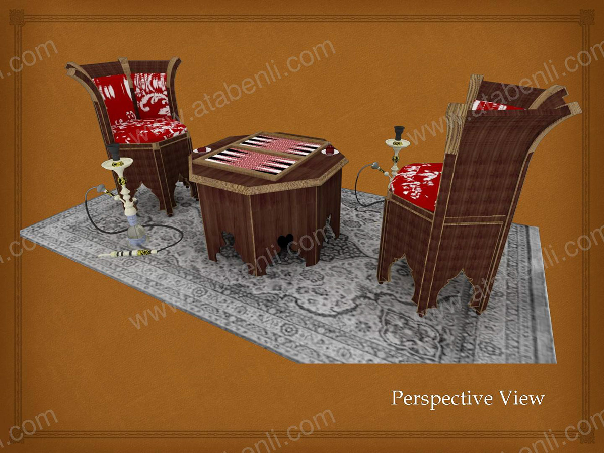 turkish tea turkish tea turk sandalye chair set nargile sischa Backgammon tavla