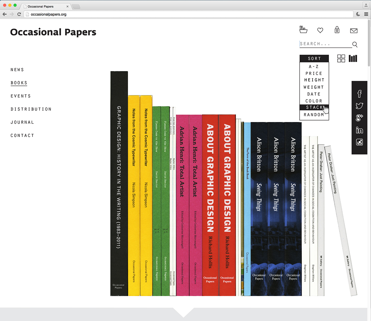 Adobe Portfolio Website design sara de bondt virtual library