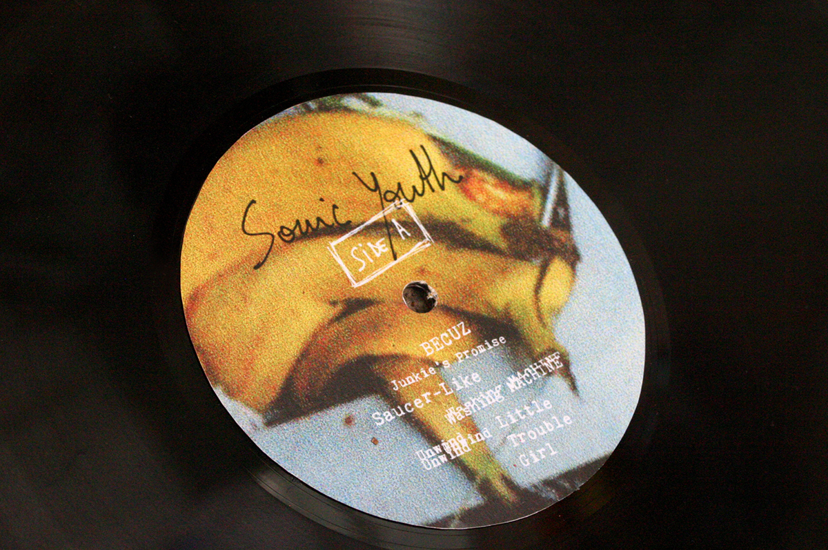 vinilo sonic youth tipografia cosgaya vinyl Washing machine LP