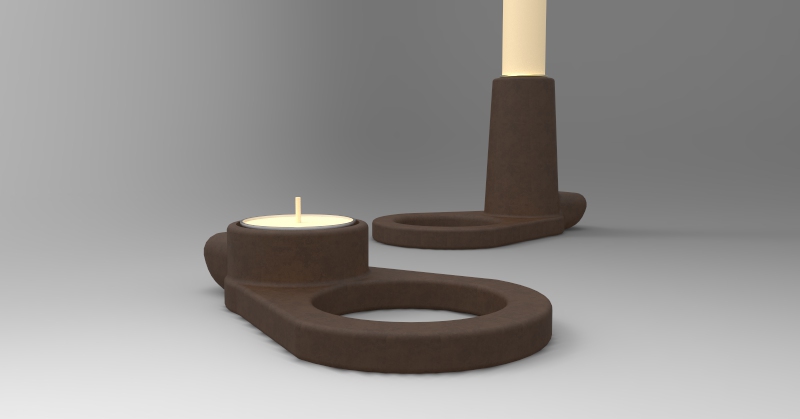 trip trap  hede  kristian  candle  candlestick  candleholder  Casting  product design design Skagerak  Denmark  danmark