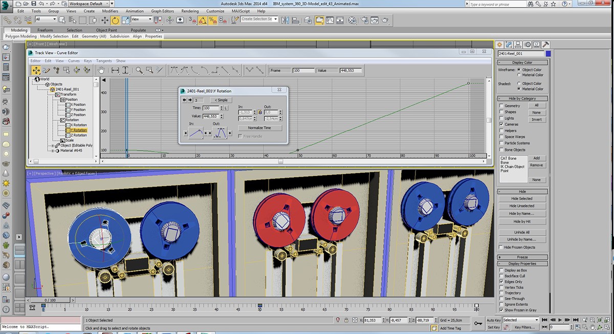 IBM system mainframe Computer 3D design vr unity