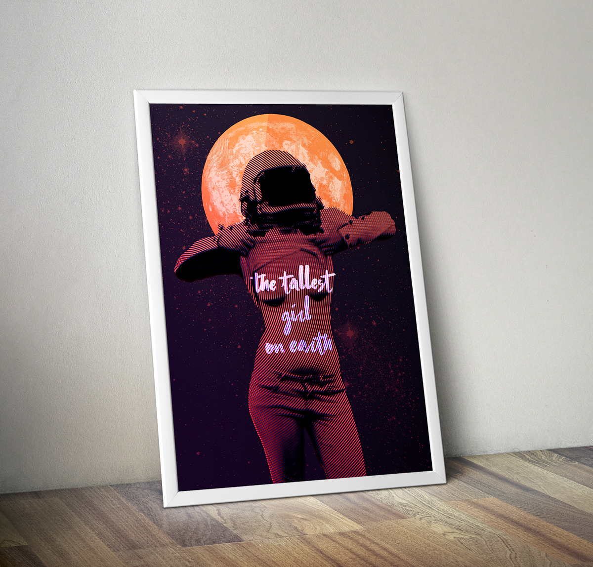 design graphic poster Space  astronaut stars galaxy