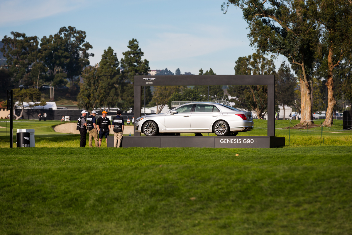 golf genesis car automobiles gold course PACIFIC PALISADES Los Angeles